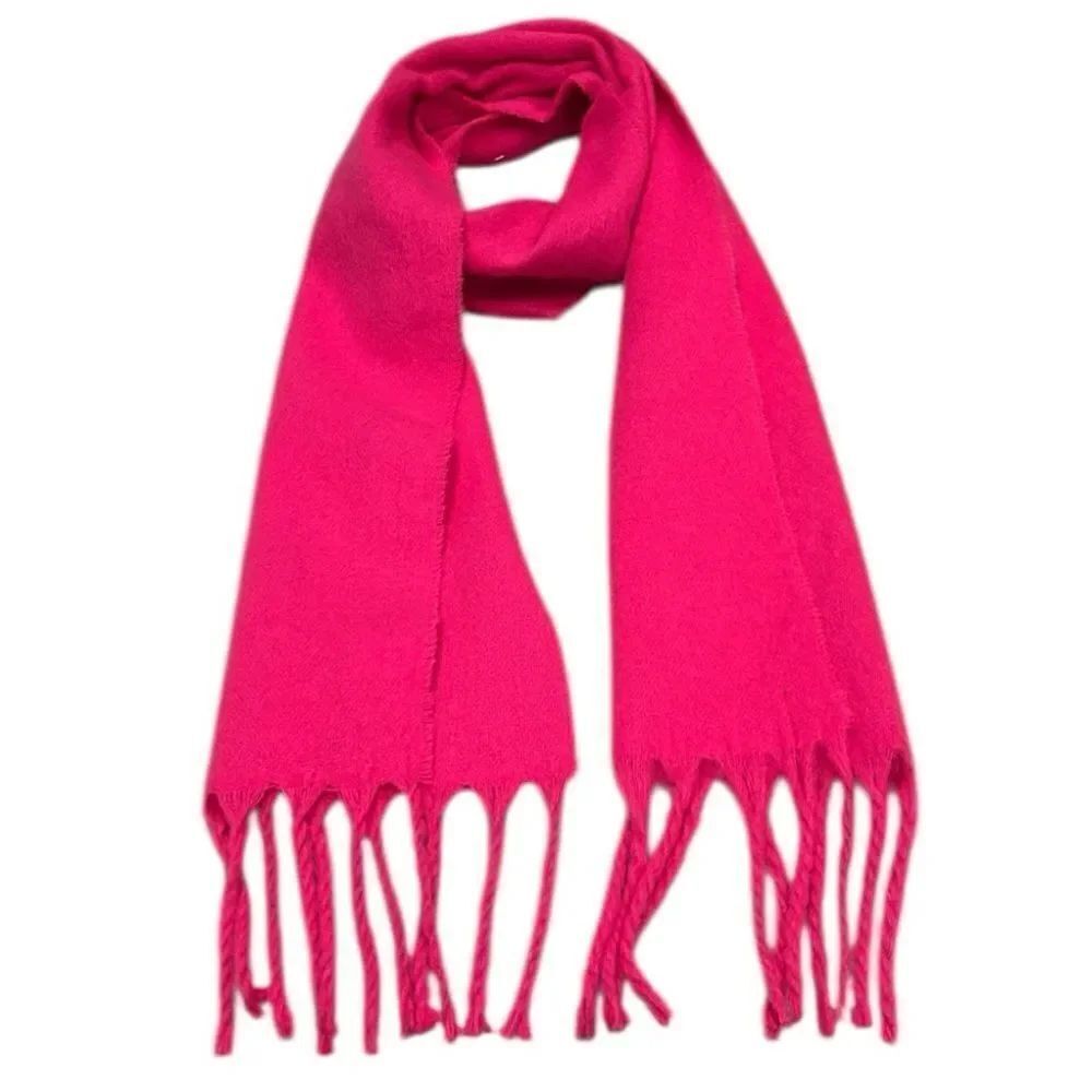 Gap long soft Vibrant Pink Fringed Women's Scarf new tags